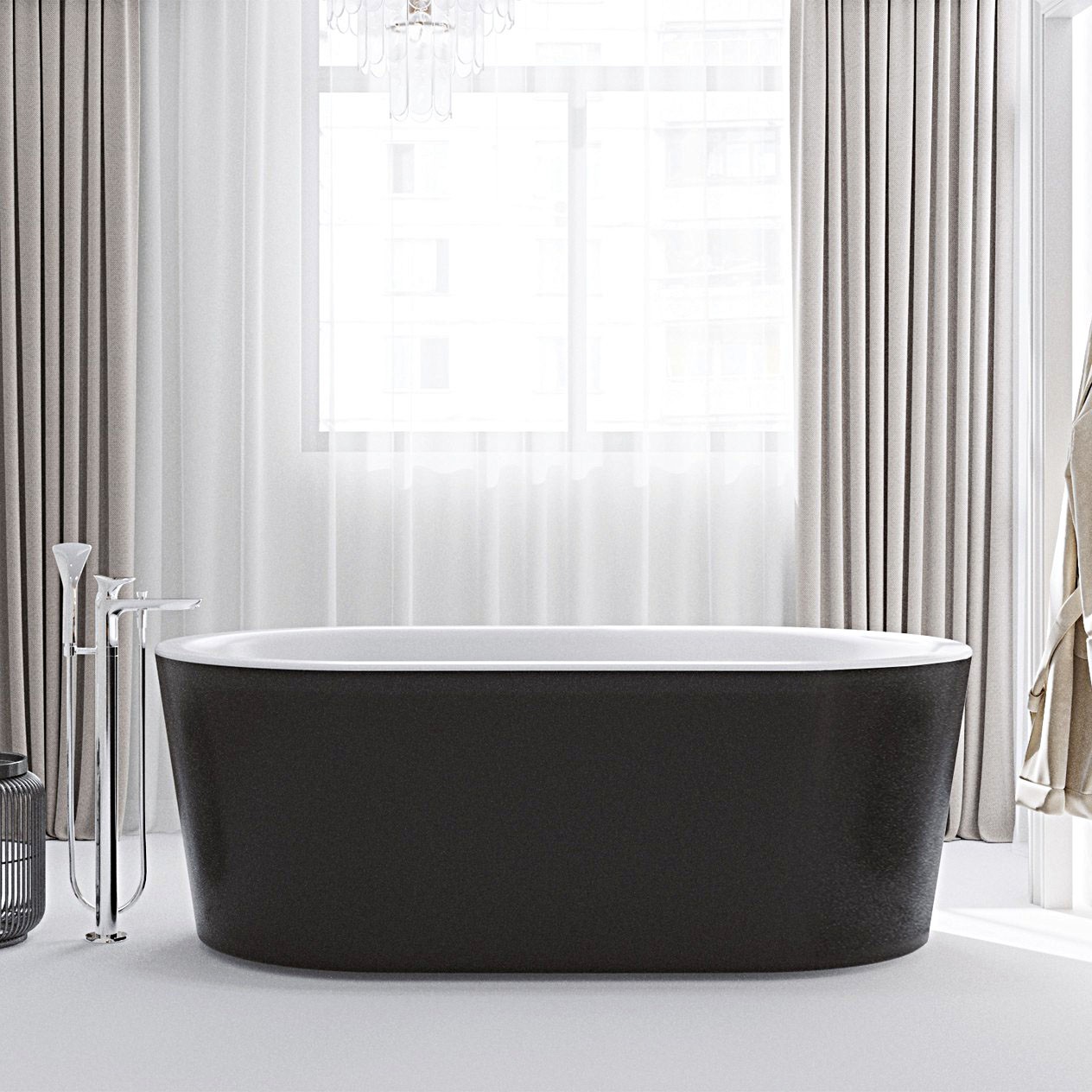 Messina Acrylic Freestanding Bathtub Made in Turkey